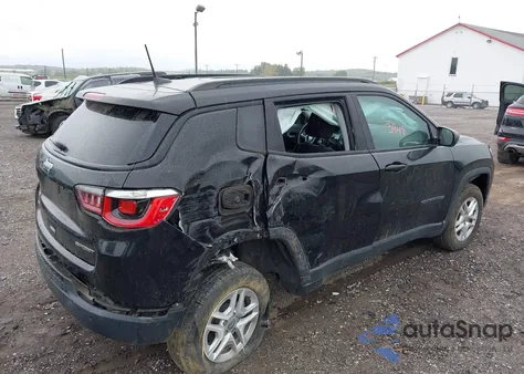 2018 Jeep Compass Sport 4X4 z USA, uszkodzony, nr VIN 3C4NJDAB5JT256830